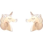 Boucles doreilles licornes - latelier dazur - enfant - or jaune - clou / puce Boucles doreilles licornes - latelier dazur - enfant - or jaune - clou / puce