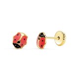 Boucles doreilles - latelier dazur - coccinelles - or jaune 18 carats 750 / 000 - clou - puce Boucles doreilles - latelier dazur - coccinelles - or jaune 18 carats 750 / 000 - clou - puce