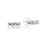 Boucles doreilles - pandora - 290725cz - argent 925 - oxyde de zirconium - dormeuse Boucles doreilles - pandora - 290725cz - argent 925 - oxyde de zirconium - dormeuse