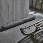 Bas de porte montagne en coton imprim - gris - l 90 x d 10 cm