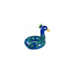 Bouee gonflable geante paon bleu 127x114x116cm - grande bouee animaux xxl - accessoire piscine adulte ...