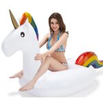 Bou�e licorne gonflable - generique - asym�trique - pour piscine - 150 cm