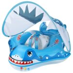 Bou�e de natation gonflable pour b�b� - bou�e b�b� avec parasol amovible pour les enfants de 3 � 36 mois ...