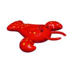 Boue - swimline - oscar le homard - asymtrique - vinyle - rouge - 158 x 132 x 38 cm