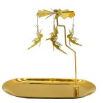Bougeoir  bougie avec plateau bougeoir tournante carousel en mtal pour centre de table nol saint - ...