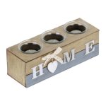 Relaxdays bougeoir dcoratif home 3 porte - bougies dcoration de table salon hlp: 8x23x8cm plusieurs ...