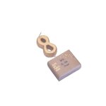 Bougie 8 ans en or sur pic - 4. 3 cm