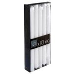 Bougies bâtons - paris prix - lot de 10 - 25 cm - cire - blanc - durée de combustion 10h Bougies bâtons - paris prix - lot de 10 - 25 cm - cire - blanc - durée de combustion 10h