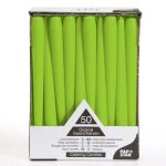 Bougies de chandelier - pap star - � 22 cm - 25 cm - vert - int�rieur