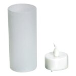 Bougie chauffe - plat  led avec photophore