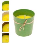 Bougie - non spcifi - citronnelle - pot en terre cuite - 95 x 95 cm - utilisation extrieure