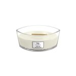 Bougie - woodwick - ellipse trilogy - verre - int�rieur - m�che en bois naturel