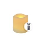 Wecandle® bougie led ivoire vagues 10cm