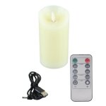 Bougies led rechargeables - surenhap - bougie dansante - tlcommande - haute luminosit - cire de paraffine ...