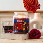 Bougie parfum�e - haribo - cerise cola - 510g - double m�che - parfum fruit� - design contemporain