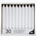 Bougies de table - pap star - � 215 cm - hauteur 196 cm - couleur blanc - 1 bougie
