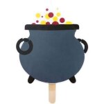 Bougie xxl - scrapcooking - sorcier - motif chaudron - sur pic - h123 cm x 93 cm - en paraffine Bougie xxl - scrapcooking - sorcier - motif chaudron - sur pic - h123 cm x 93 cm - en paraffine