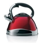 Bouilloire - kela - 3 l - inox - rouge - petit electrom�nager