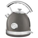 Bouilloire �lectrique 17 l vintage indicateur de temp�rature sans fil proficook wks 1192 2200w gris