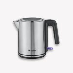 Bouilloire électrique - inox - 360° sans fil - couleur argent - idéale pour thé et plats instantanés Bouilloire électrique - inox - 360° sans fil - couleur argent - idéale pour thé et plats instantanés