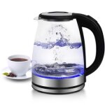 Bouilloire �lectrique - gotoll - en verre avec illumination led 1. 8 litres sans bpa - 1500w