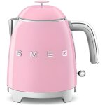 Bouilloire électrique - smeg - klf05pkeu - 0. 8l - rose - intérieur inox - filtre anti - calcaire Bouilloire électrique - smeg - klf05pkeu - 0. 8l - rose - intérieur inox - filtre anti - calcaire