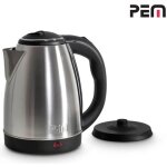 Bouilloire sans fil en inox - pem kt - 161 - 1500w - 18l - base 360