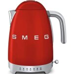 Smeg bouilloire sans fil 1. 7l 2400w rouge - klf04rdeu