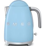Bouilloire smeg 1. 7l 360� ann�es 50 - bleu azur klf03pbeu