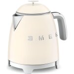 Bouilloire smeg klf05creu cr�me 0. 8l - style ann�es 50 - 1400w - filtre anti - calcaire