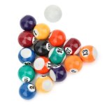 Boules de billard pour enfants - omabeta - 16pcs 32mm - résine écologique - multicolore Boules de billard pour enfants - omabeta - 16pcs 32mm - résine écologique - multicolore