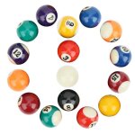 Boule de billard - salutuya - mini boule de billard 38 mm - 16 pi�ces - �cologique - pour enfants