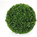 Boule de buis artificiel vert d28cm - atmosphera createur dinterieur