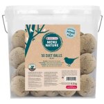 Boules de graisse - versele laga - menu nature suet balls no net - 50 boules en seau 90 g pice