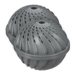 Relaxdays boule de lavage set de 2 balle machine à laver laver sans lessive balle boule à linge gris Relaxdays boule de lavage set de 2 balle machine à laver laver sans lessive balle boule à linge gris