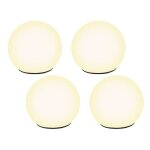 Boule lumineuse - led - � 9 cm - solaire - blanc - ext�rieur