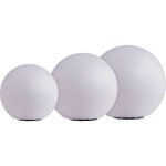 Boule lumineuse led - heitronic - 35422 - led int�gr�e - blanc - pour jardin