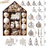 Boules de nol 70 pices suspendues au sapin de nol pendentifs dcoratifs pour maison fte cadeaux pour ...