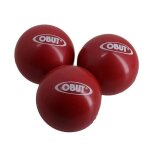 Boules de ptanque 3 boules rouges indoor / outdoor - obut