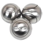 Boules de p�tanque match it inox 71mm strie1 - obut