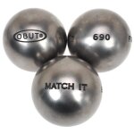Boules de ptanque match it inox 74mm mta - obut