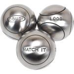 Boules de ptanque match it inox 76mm strie1 - obut