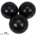 Boules de p�tanque match noire (1) 75m - obut