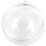 Boule en plastique cristal transparent 20 cm