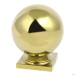 Boule de poteau de main courante sourcing map 120mm dia boule 80mm x 80mm boule dornement inox 201 pour ...