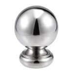 Boule de poteau - sourcing map - 95mm - inox 304 - argent - 1 pice