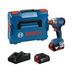 Boulonneuse 2en1 sans fil bosch professional - gdx 18v - 285 + 2 batteries gba 18v 40ah + chargeur gal ...