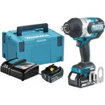 Boulonneuse  chocs 18v + 2 batteries 5 ah + chargeur + coffret makpac - makita - dtw1001rtj