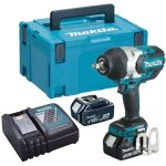 Boulonneuse à chocs 18v + 2 batteries 5 ah + chargeur + coffret makpac - makita - dtw1002rtj Boulonneuse à chocs 18v + 2 batteries 5 ah + chargeur + coffret makpac - makita - dtw1002rtj