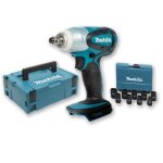 Boulonneuse � chocs - makita - dtw251 - 18v - 230nm - coffret 9 douilles